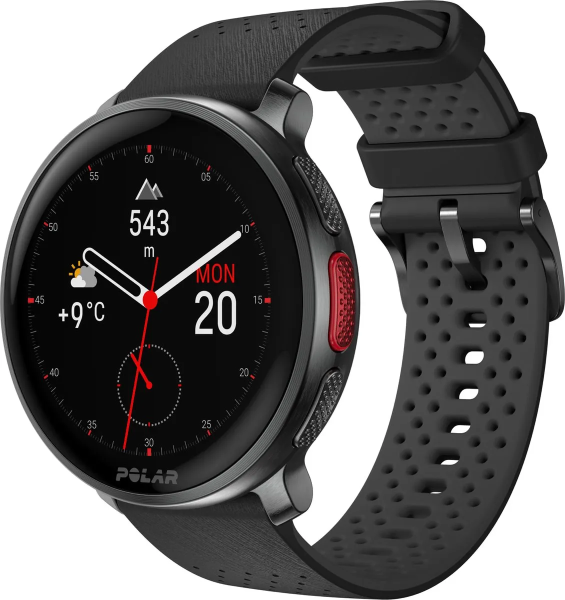 Polar Vantage V3 Smartwatch 47mm - Zwart/Grijs