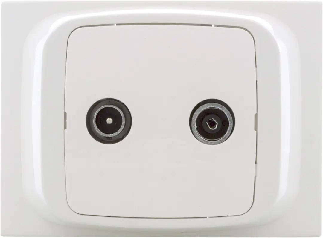 Attema K40 Antennecontactdoos Polarwit