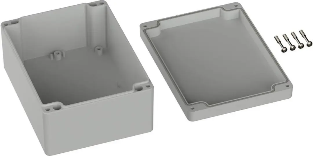 Tru Components TC-9065532 Outdoorbehuizing - 160x120x75mm Polycarbonaat Grijs-wit