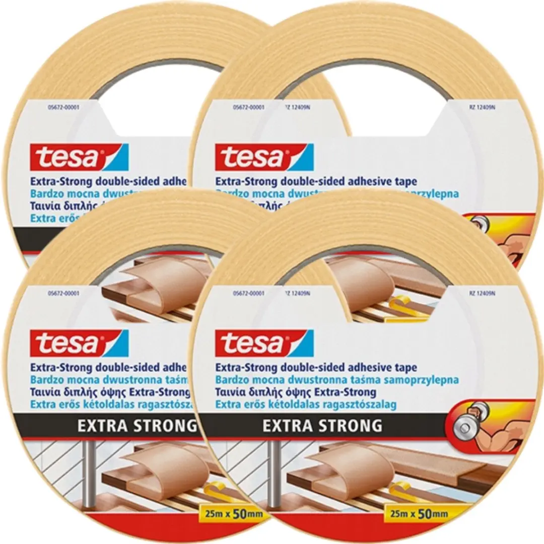 Tesa Extra Strong Tapijttape 25m x 50mm