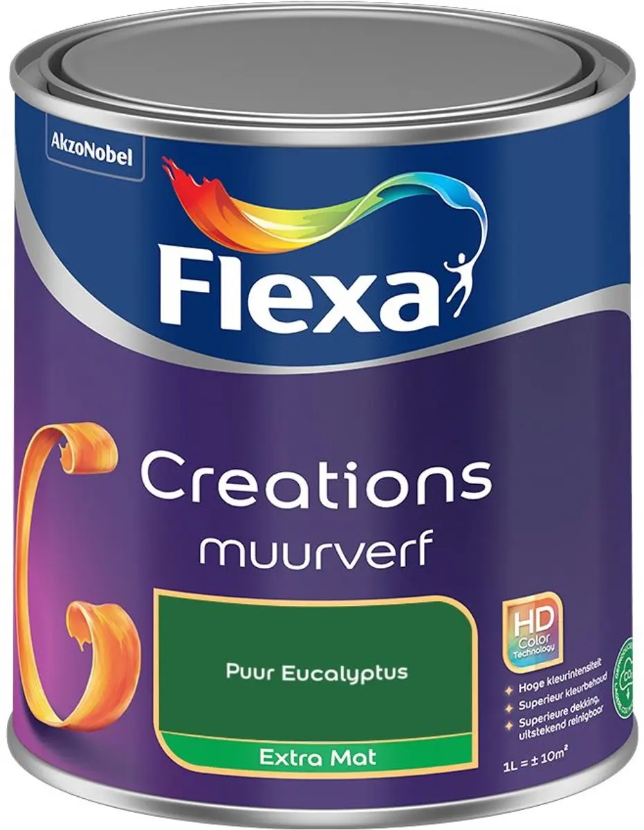 Flexa Creations Muurverf Extra Mat Puur Eucalyptus 1L