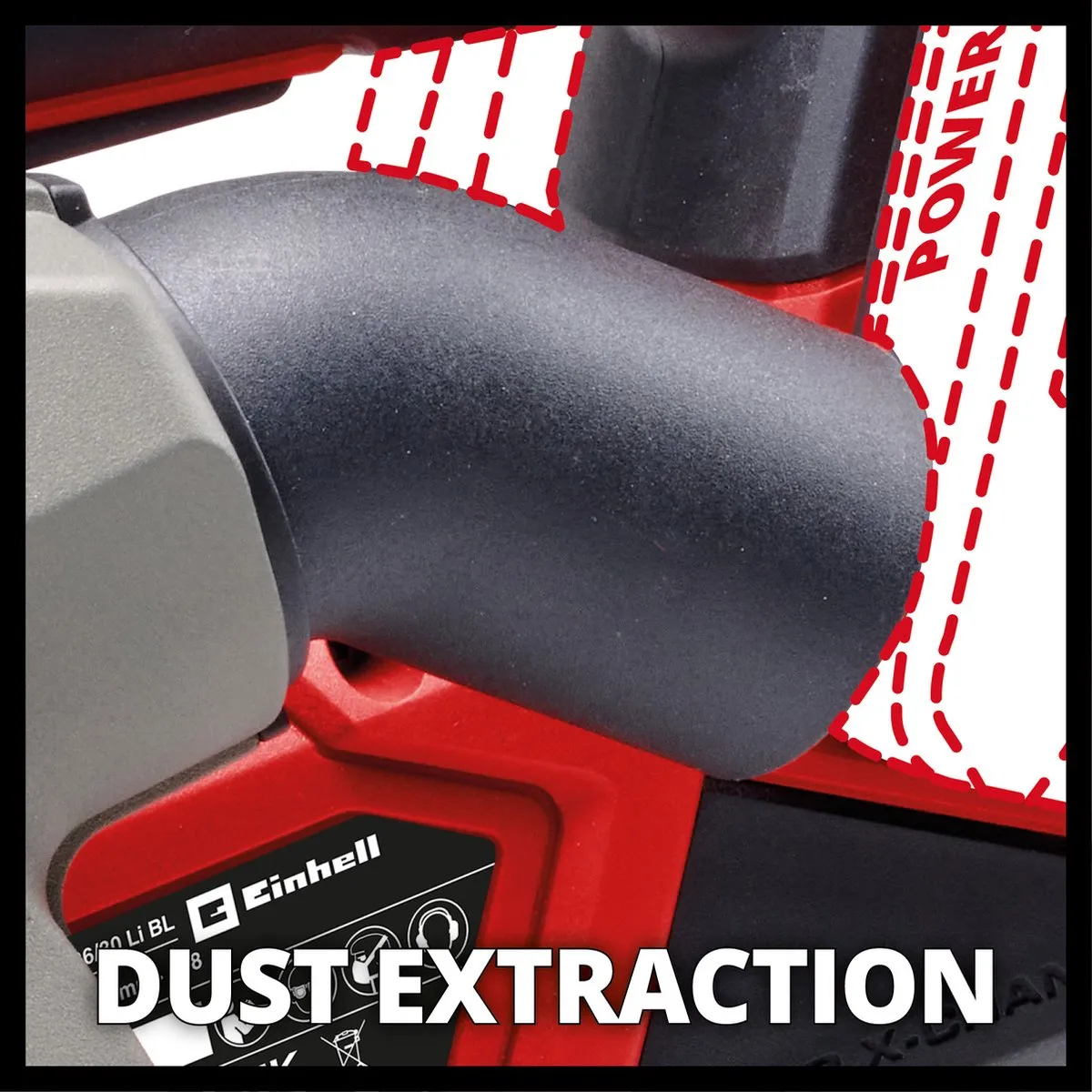 Einhell Professional TP-MA 36/30 Li Muurfrees - 36V - Ø125mm - Rood/Zwart