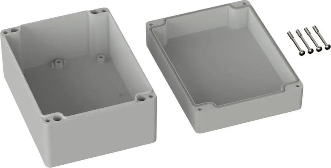 Tru Components TC-9065528 Outdoorbehuizing - 160x120x90mm Polycarbonaat Grijs-wit