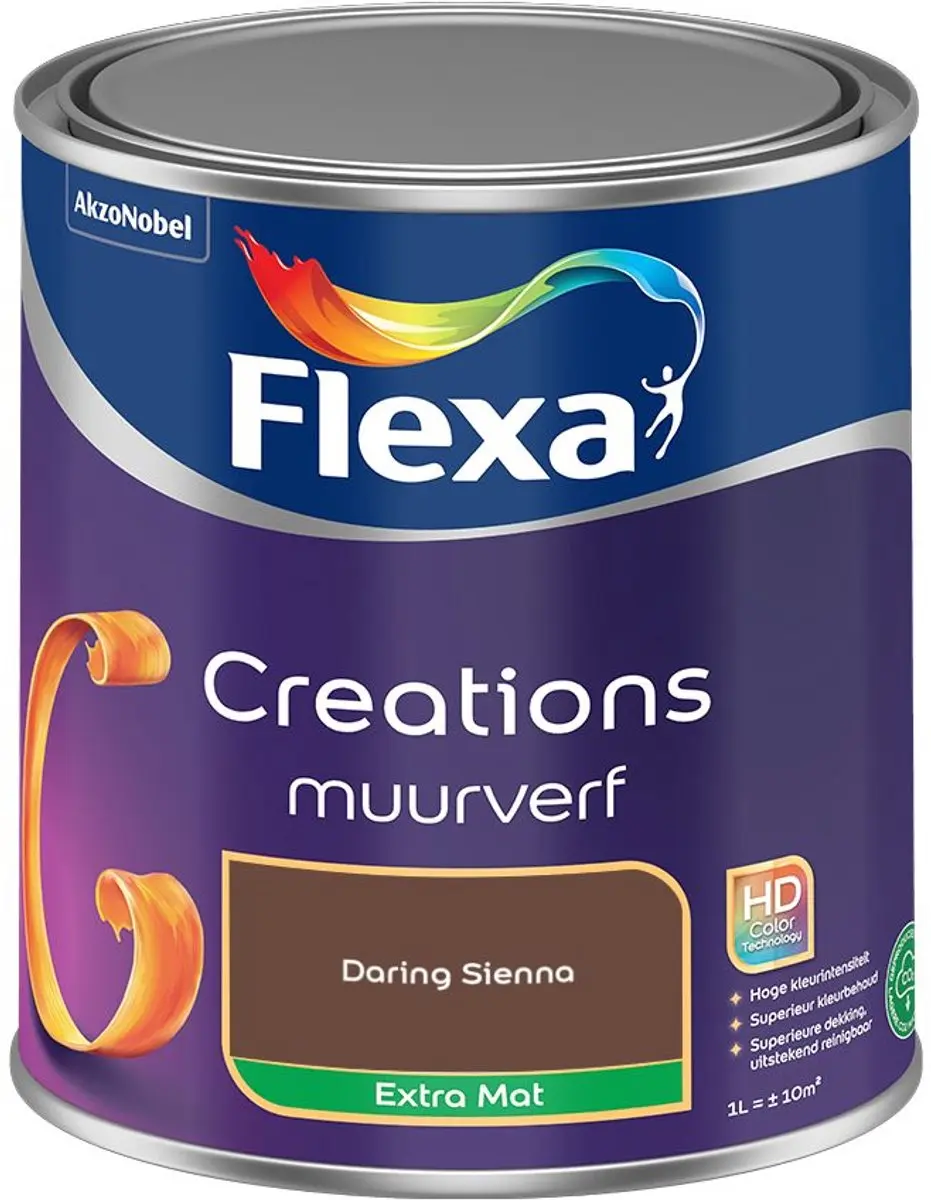 Flexa Creations Muurverf Extra Mat Daring Sienna 1L