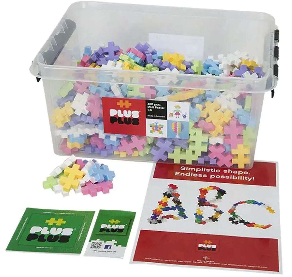 Plus-Plus BIG Pastel Mix Bouwset 400 Stuks - Multicolor