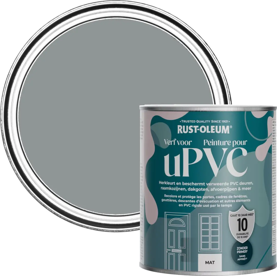 Rust-Oleum Donkergrijs Verf PVC Antraciet 750ml