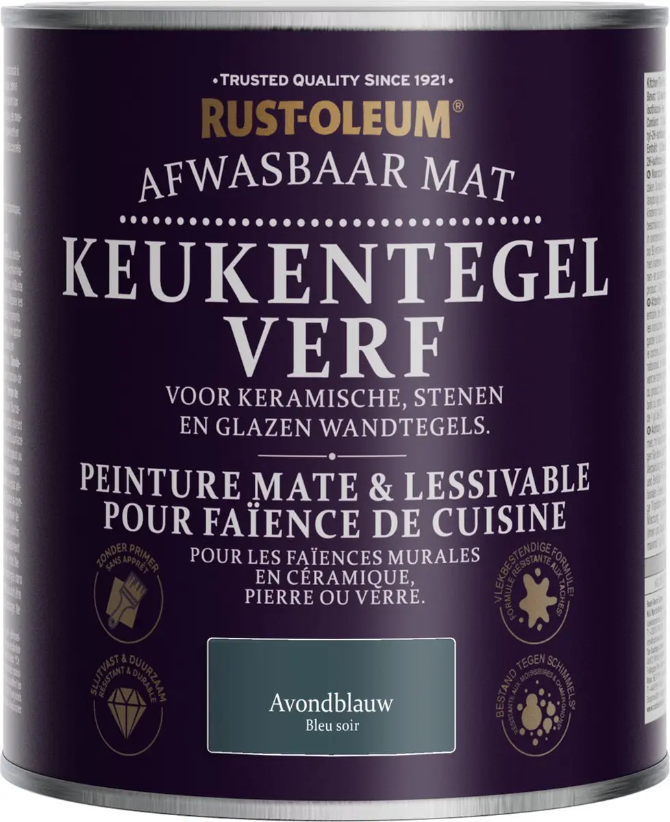 Rust-Oleum Avondblauw Verf voor Keukentegels 750ml