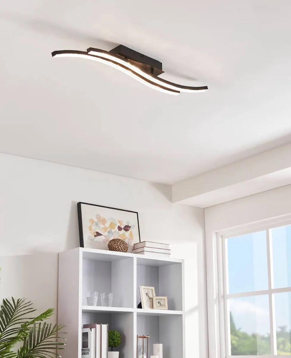 Eglo Lejias Plafondlamp LED 78cm - Zwart