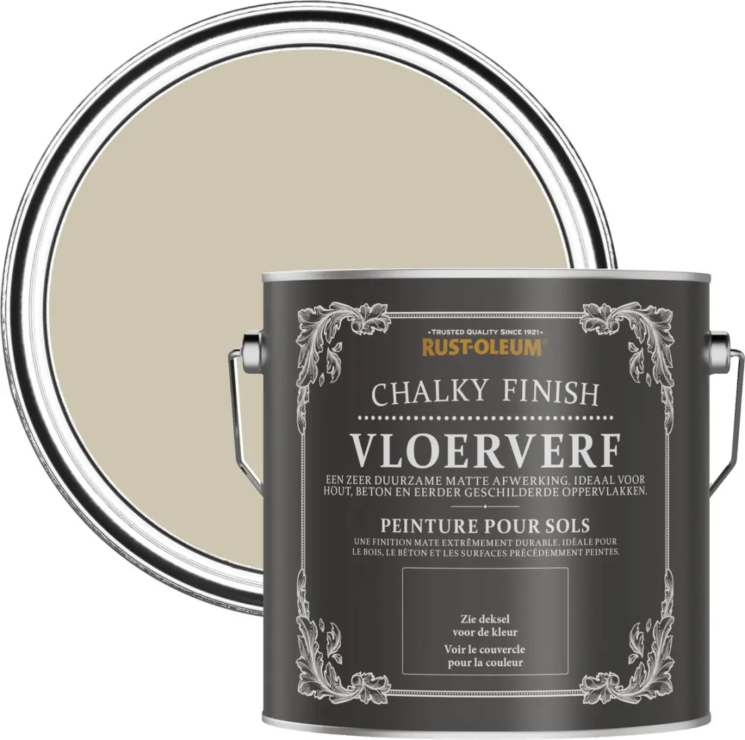 Rust-Oleum Beige Vloerverf Zilversalie 2,5L