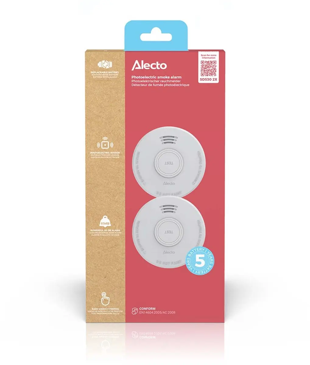 Alecto SD530 Rookmelder - 2 Stuks