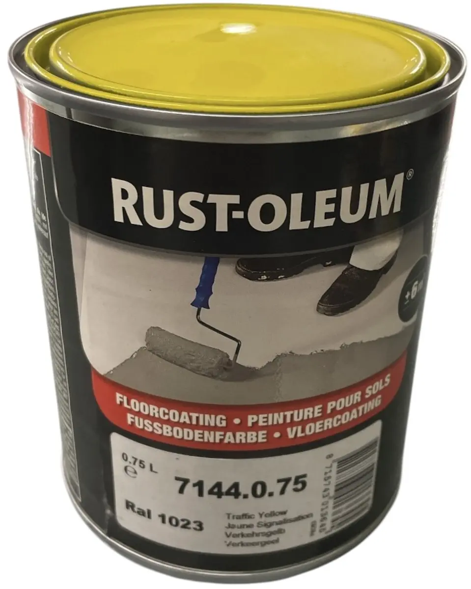 Rust-Oleum Vloercoating 750ml Verkeersgeel RAL 1023