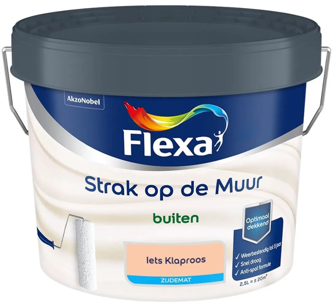 Flexa Mengverf Iets Klaproos 2,5L