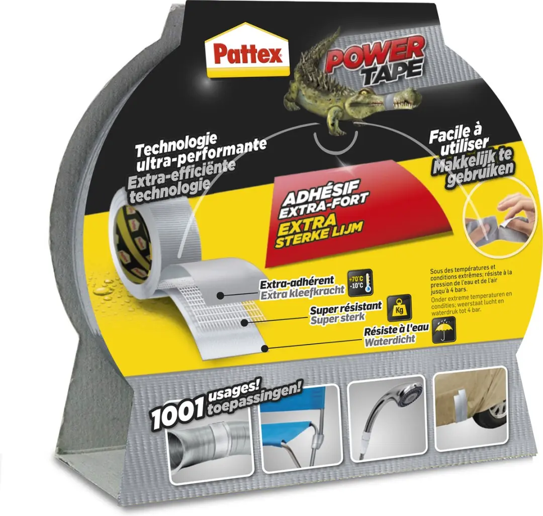 Pattex Power Tape 25m Ducktape - Grijs