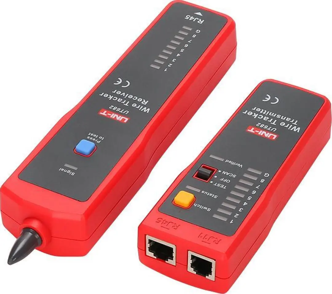UNI-T UT682 Kabelzoeker & Tester - Rood