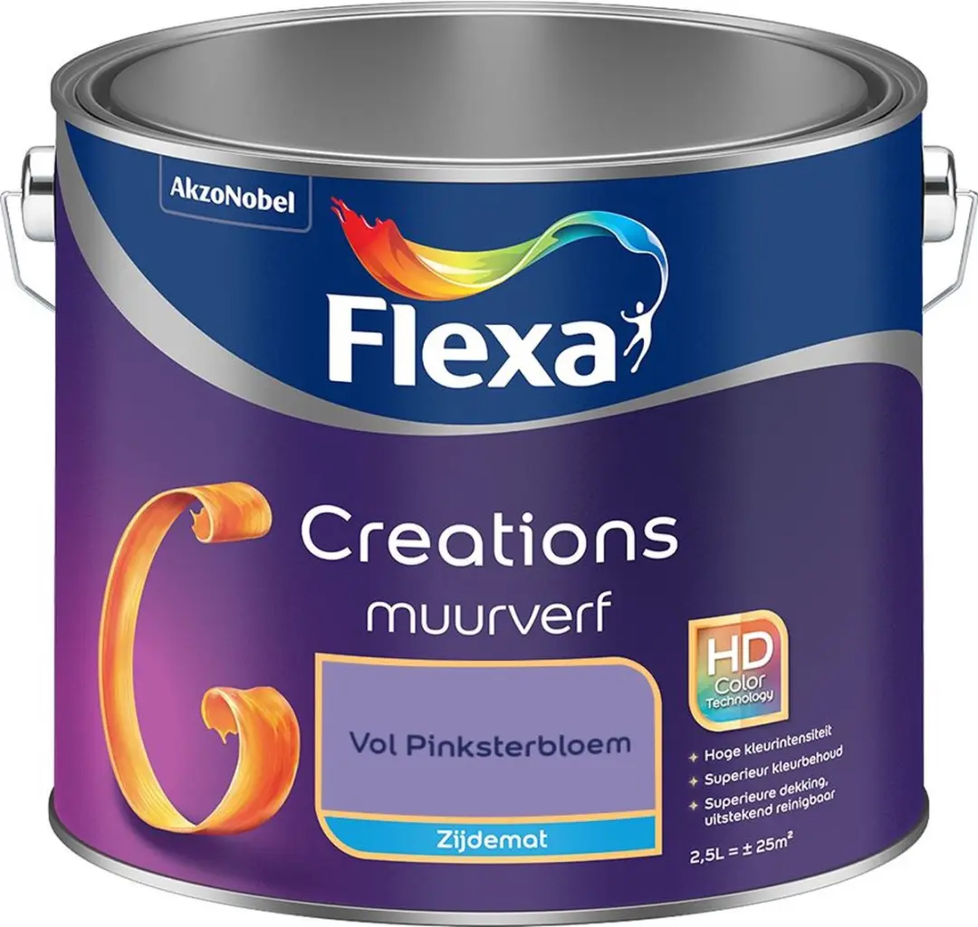 Flexa Creations Muurverf Zijdemat Vol Pinksterbloem 2,5L