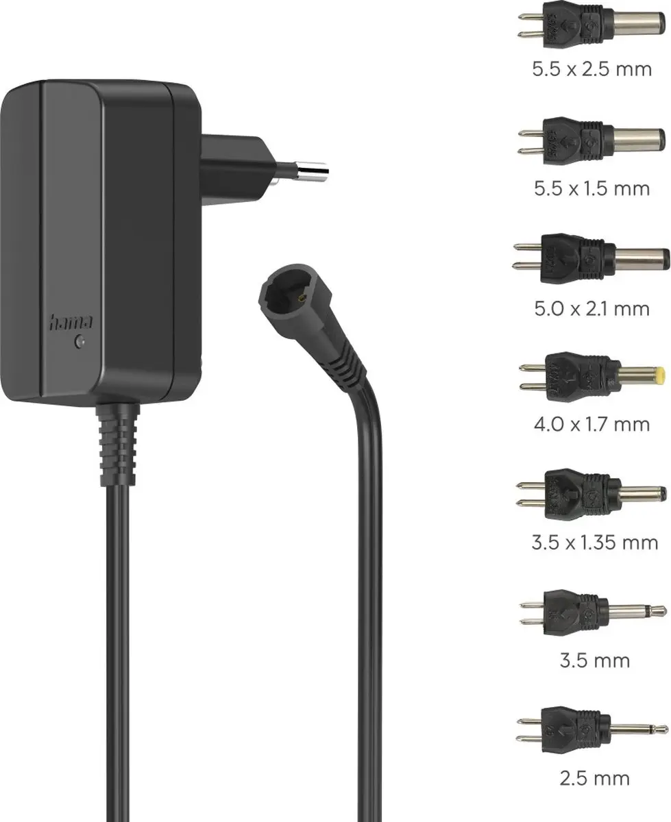 Hama 00223611 Instelbare Stekkernetvoeding 3-12V - 3.6W