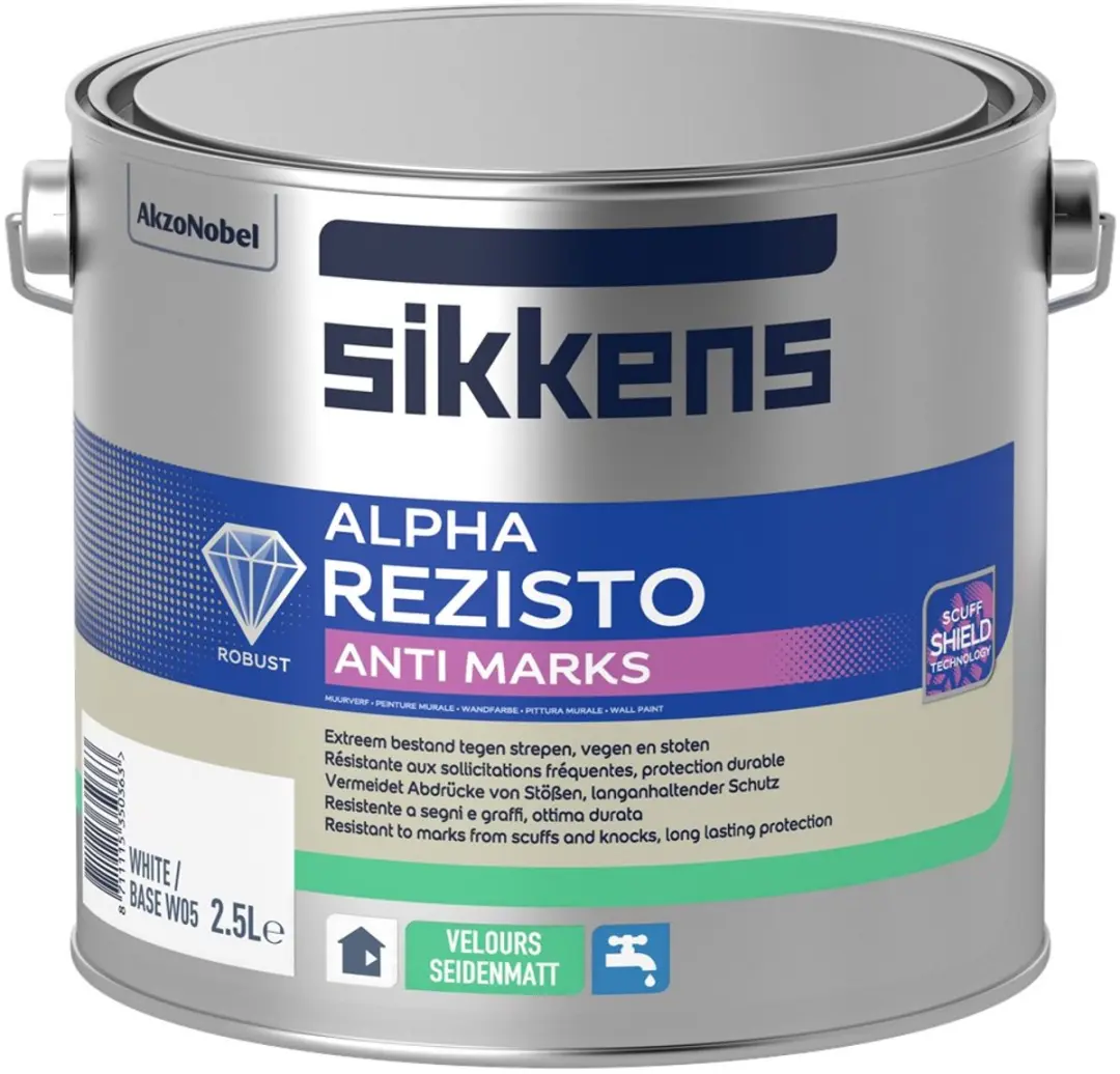 Sikkens Alpha Rezisto Velours Muurverf 2.5L