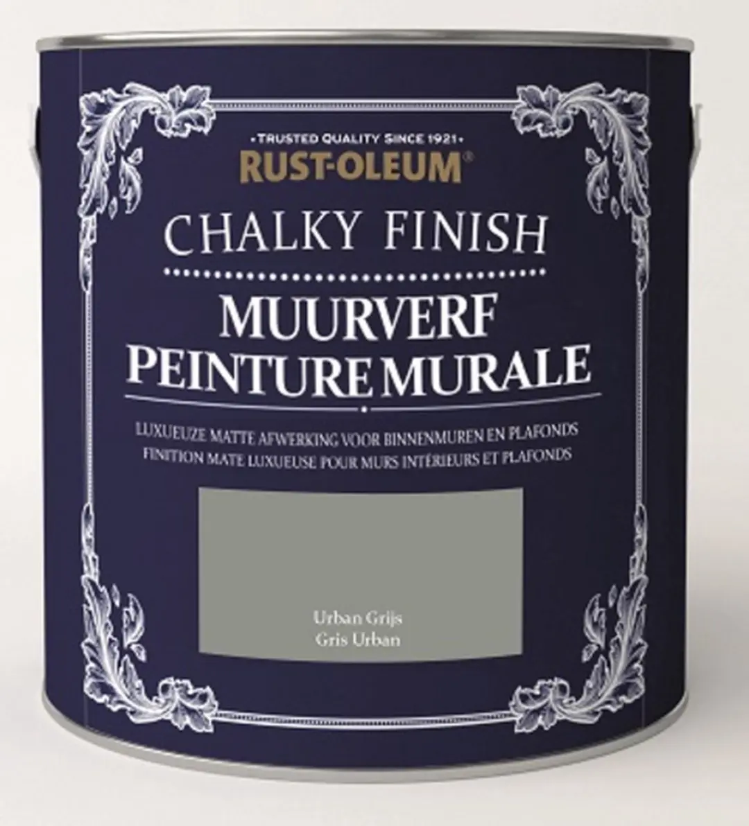 Rust-Oleum Chalky Finish Muurverf Antraciet 2.5L