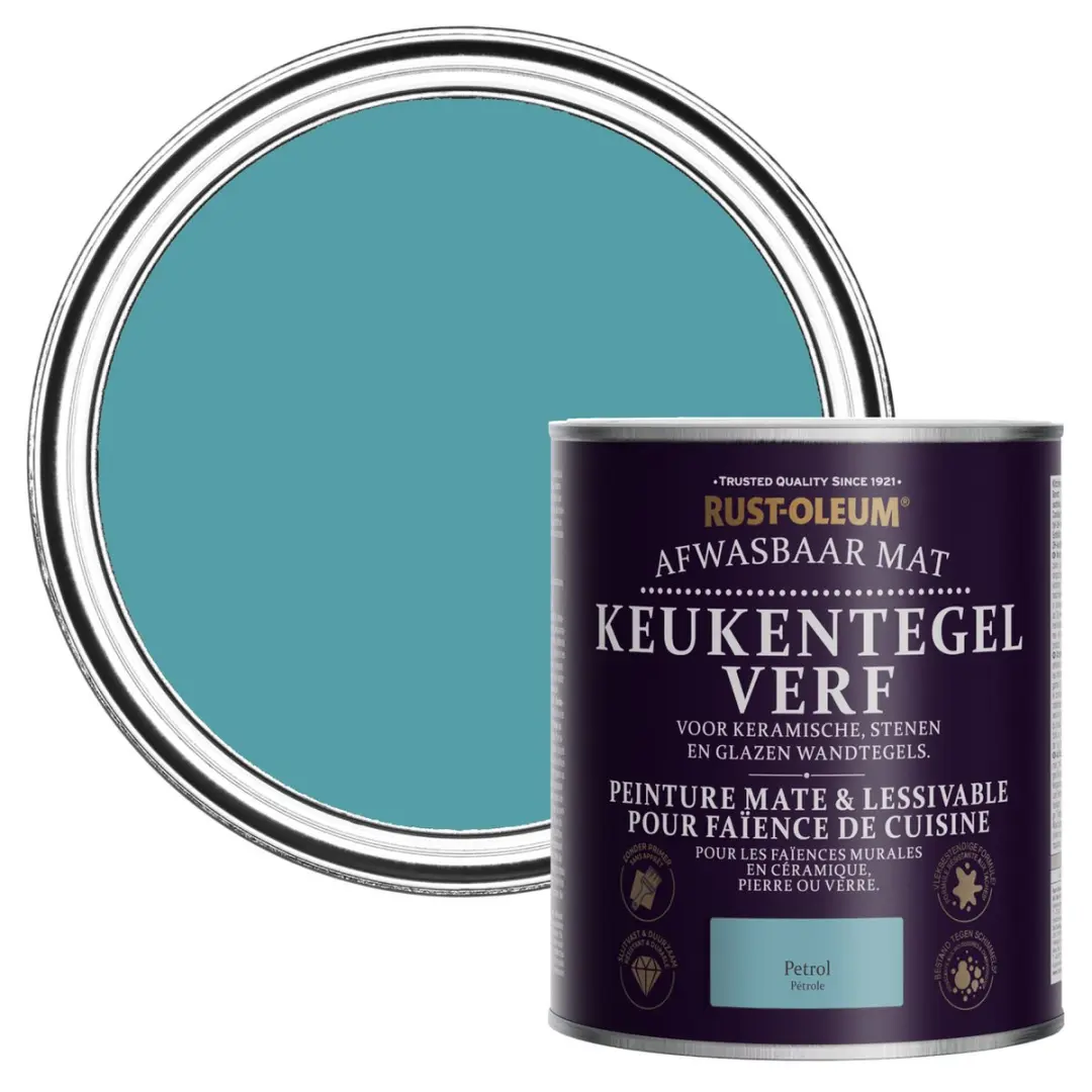 Rust-Oleum Blauwe Verf Keukentegels Petrol 750ml