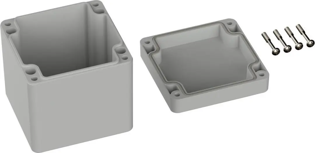 Tru Components TC-9065496 Outdoorbehuizing - 82x80x85mm Polycarbonaat Grijs-wit