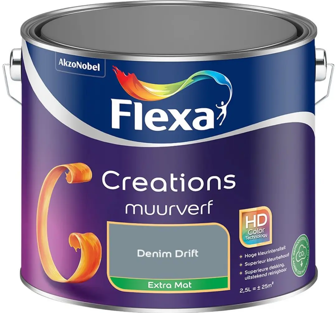 Flexa Creations Muurverf Extra Mat Denim Drift 2,5L
