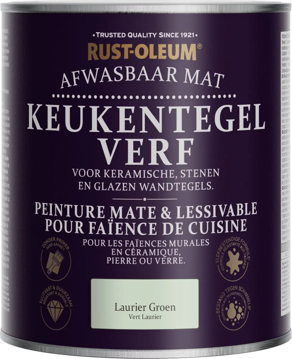 Rust-Oleum Lauriergroen Verf 750ml - Keukentegels