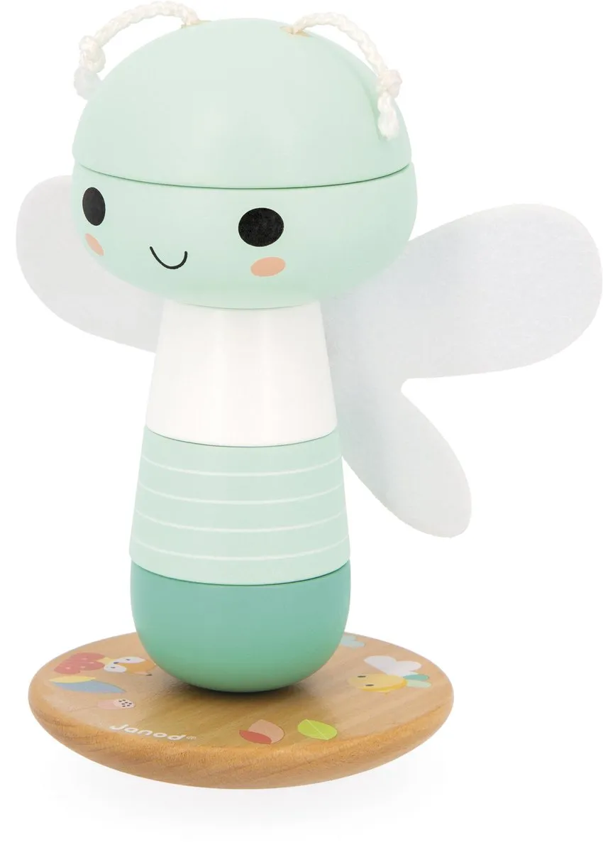 Janod Pure Stapelbare Libelle - 5 Stukken - Multicolor