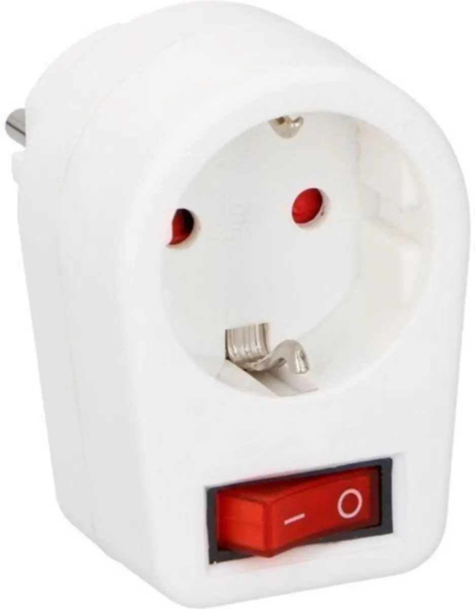 Grundig Stopcontact met Schakelaar - Wit