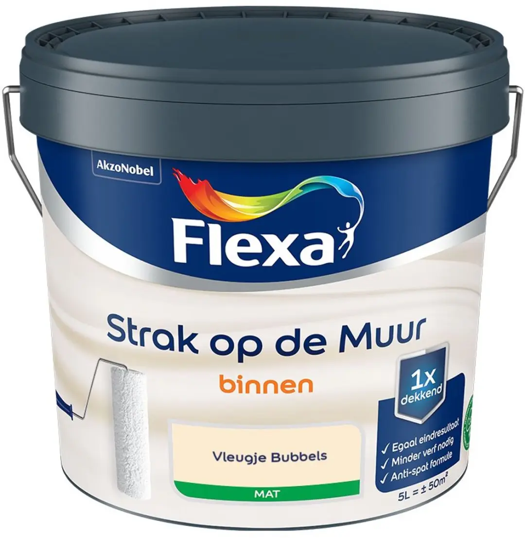 Flexa Strak Op De Muur Binnenmat Vleugje Bubbels 5L
