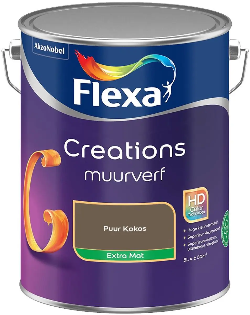 Flexa Creations Muurverf Extra Mat Puur Kokos 5L