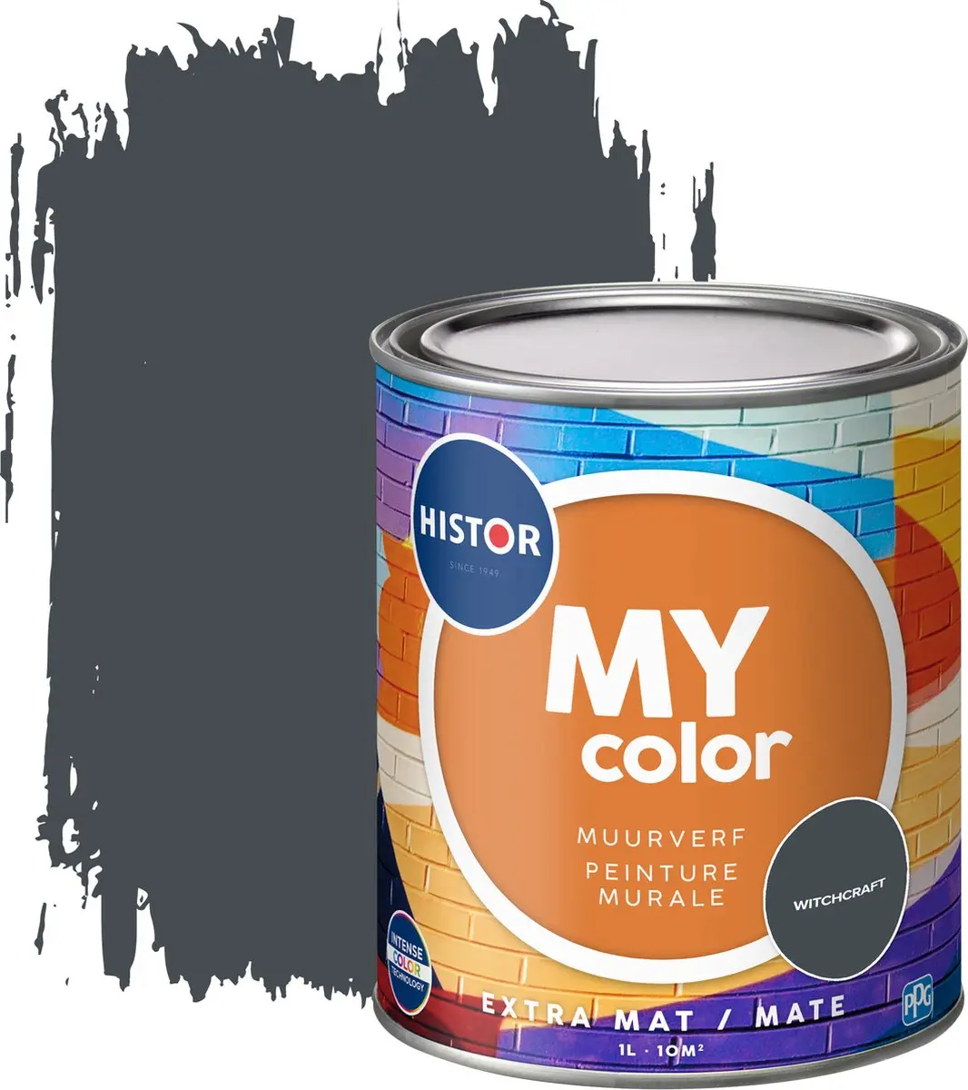 Histor MY Color Muurverf Extra Mat 2.5L - Witchcraft Zwart