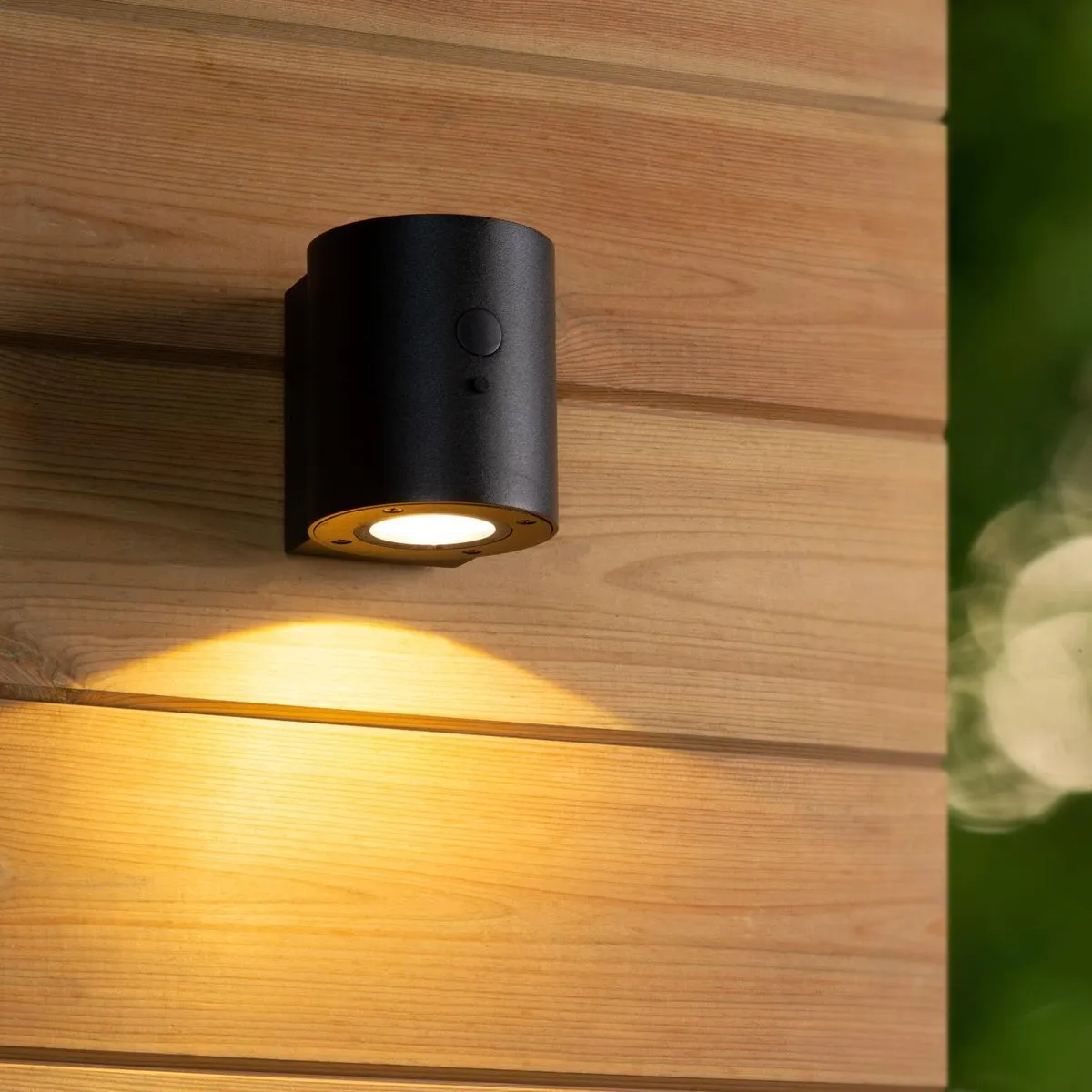 Lucide Perth Wandlamp Zonne-energie Ø9cm - Zwart