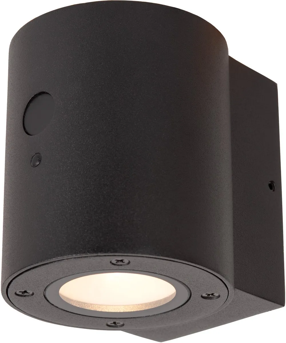 Lucide Perth Wandlamp Zonne-energie Ø9cm - Zwart