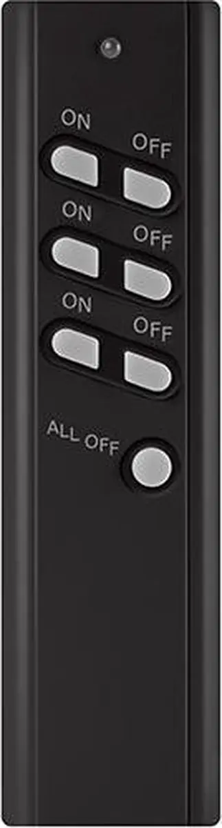 KlikAanKlikUit Draadloze Buitenstekker Set 2x - 3500W - Zwart