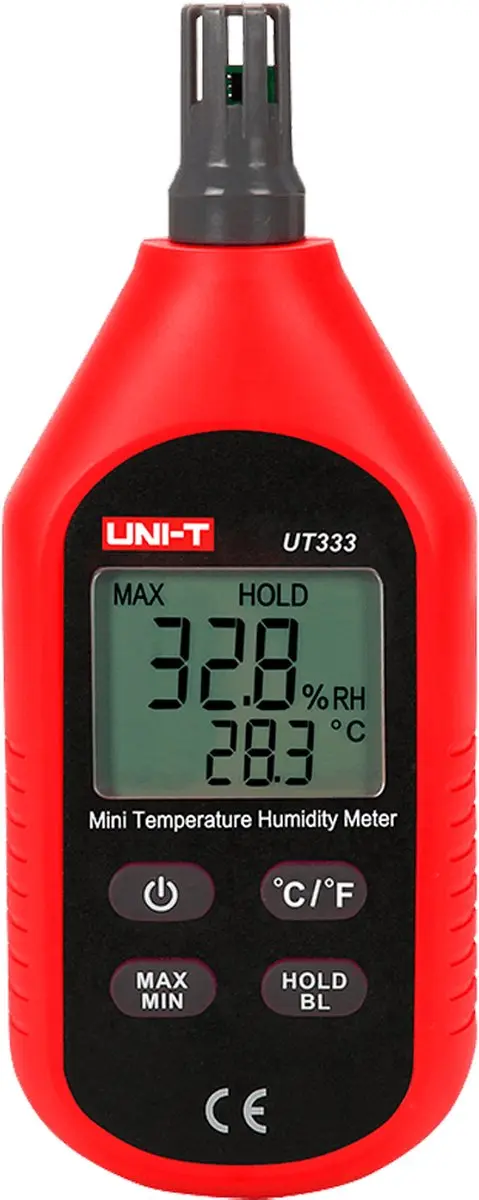 UNI-T UT333 Luchtvochtigheids- en Temperatuurmeter
