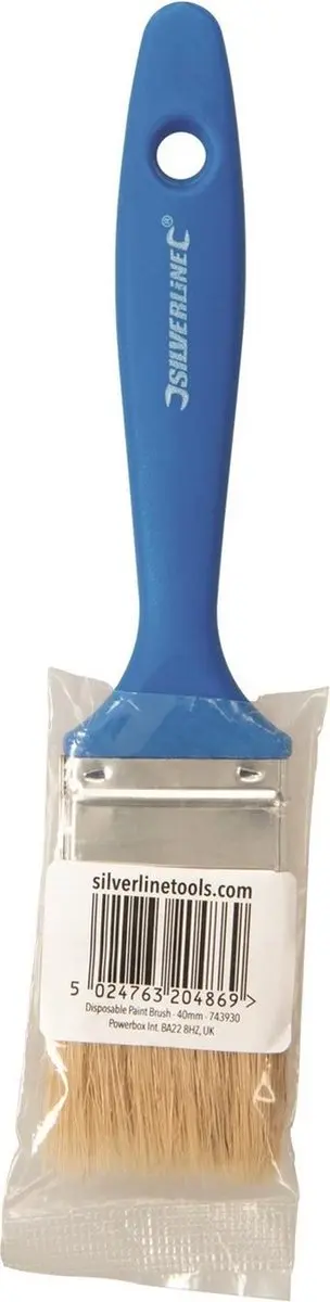 Silverline Wegwerpschilderskwast 40mm - Varkenshaar - Polymeer handvat