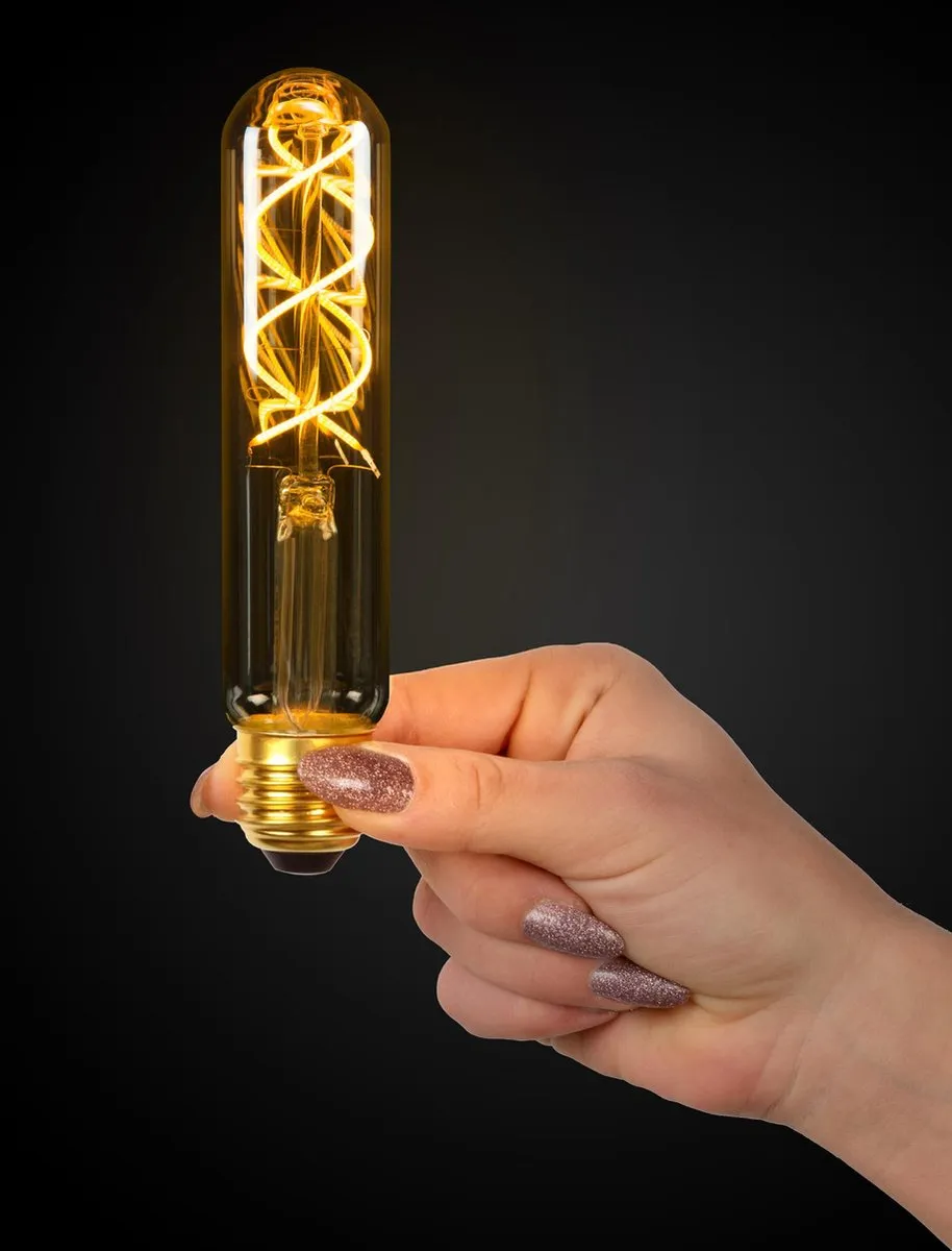 Lucide T32 LED Filamentlamp E27 4,9W 2200K - Amber