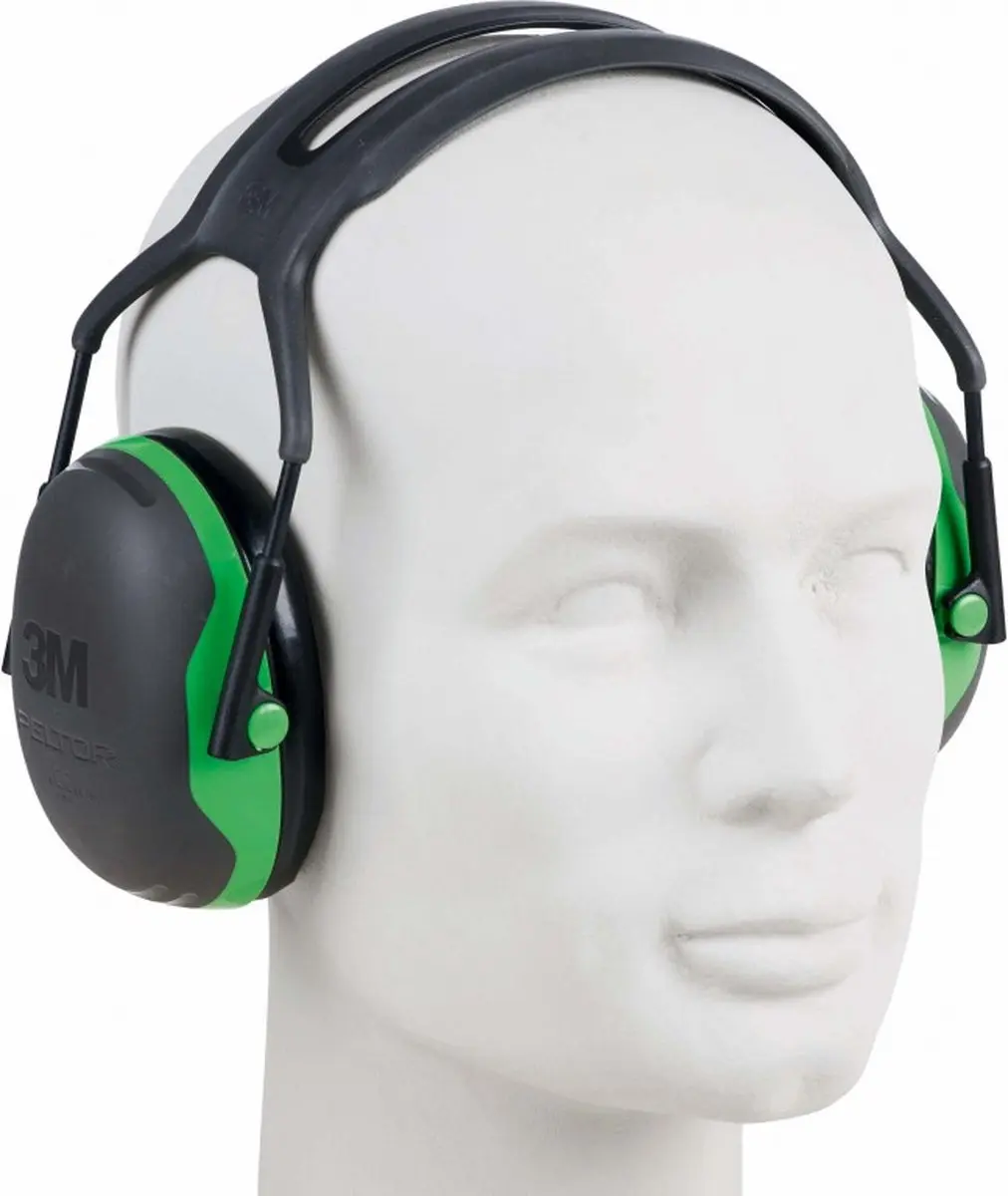 3M Peltor X1A Gehoorbeschermer - Zwart/Groen