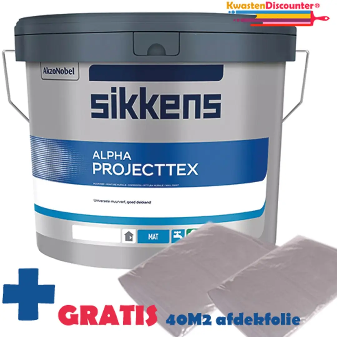 Sikkens Alpha Projecttex Muurverf RAL 9001 10L