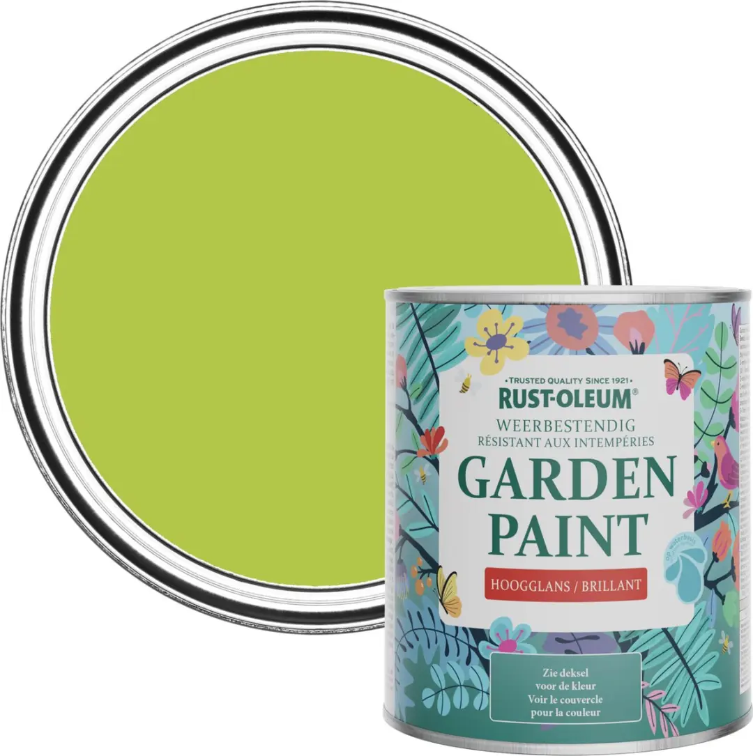 Rust-Oleum Groen Tuinverf Hoogglans Limoen 750ml