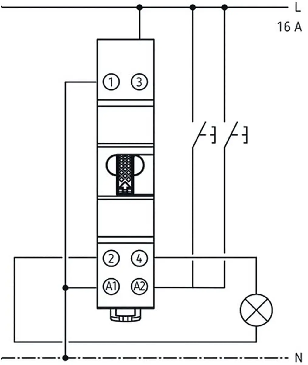 Theben OKTO S22-230 Impulsschakelaar 230V - 2 Kanalen - Grijs