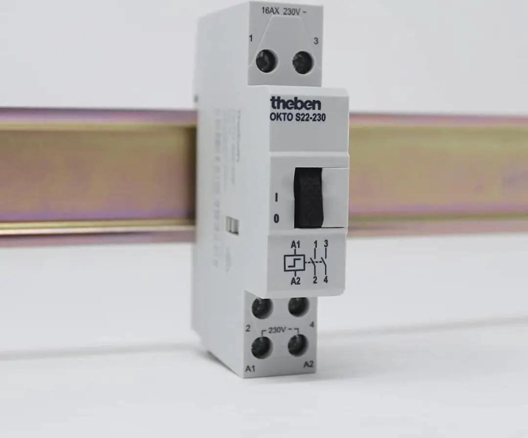 Theben OKTO S22-230 Impulsschakelaar 230V - 2 Kanalen - Grijs