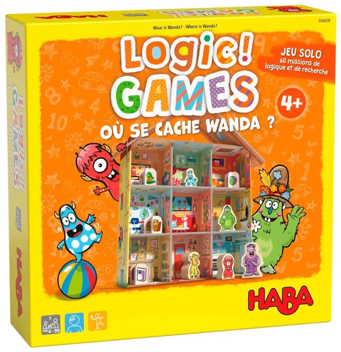 Haba Logic! GAMES Waar is Wanda? - Logica spel 306810 - Multicolor - afbeelding 6 van 6