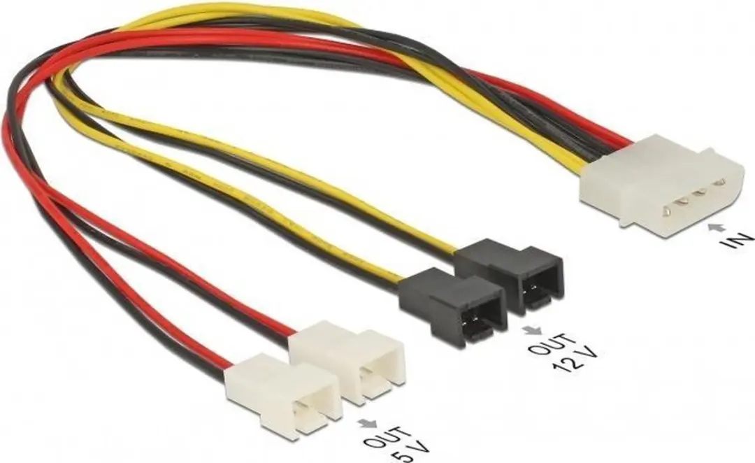 Goobay Aerator Adapterkabel Molex 4x 3-pins