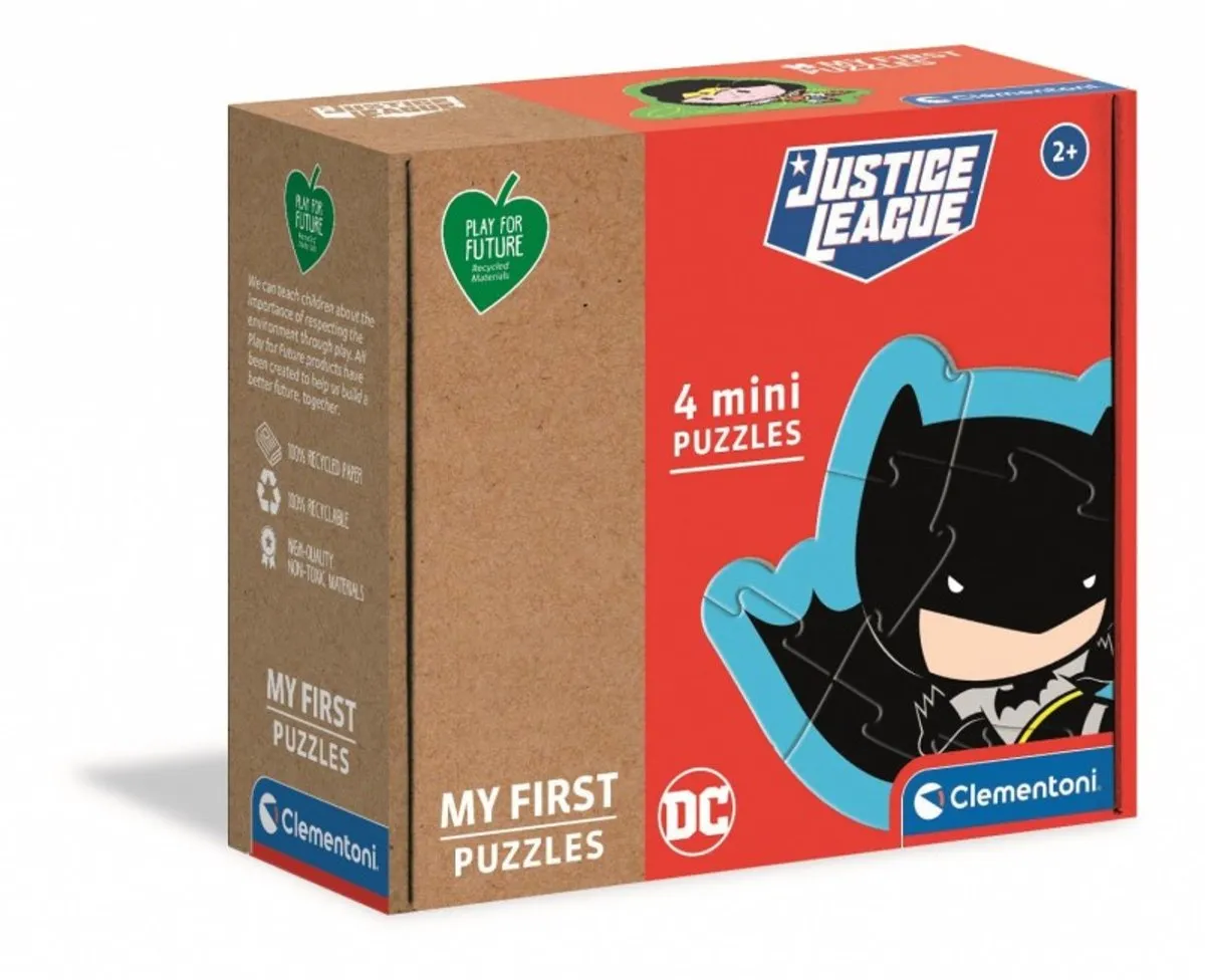 Clementoni DC Comics Justice Kinderpuzzel - 4 Stuks - Meerkleurig