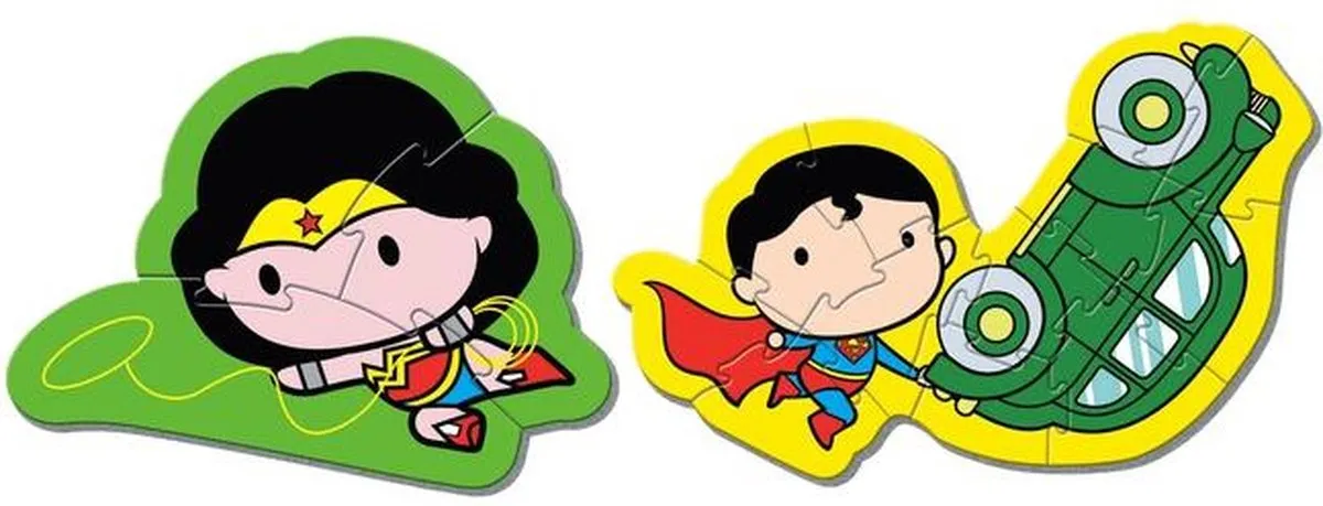 Clementoni DC Comics Justice Kinderpuzzel - 4 Stuks - Meerkleurig