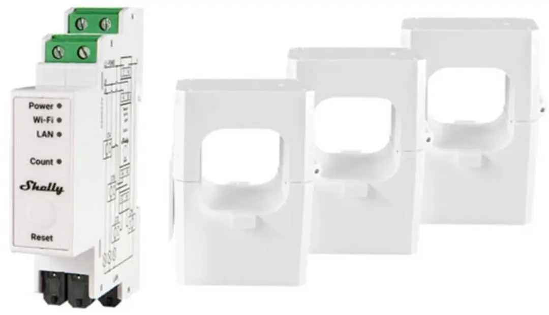 Shelly Energiemeter 2-Weg Pro 3EM 400A