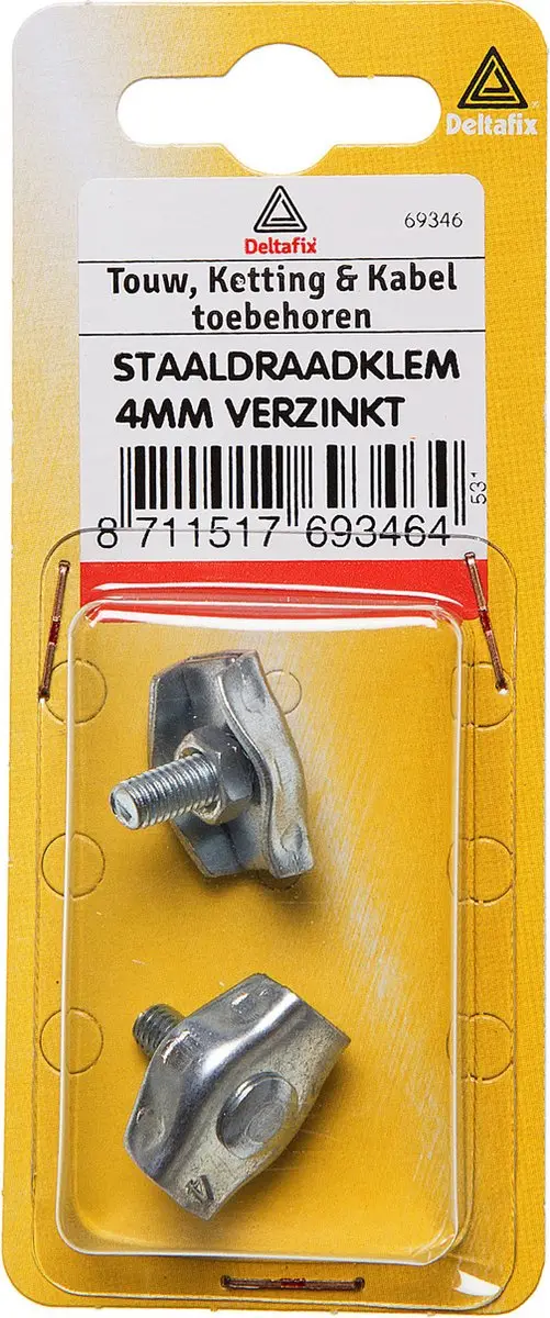 Deltafix Staaldraadklem Simplex 3mm