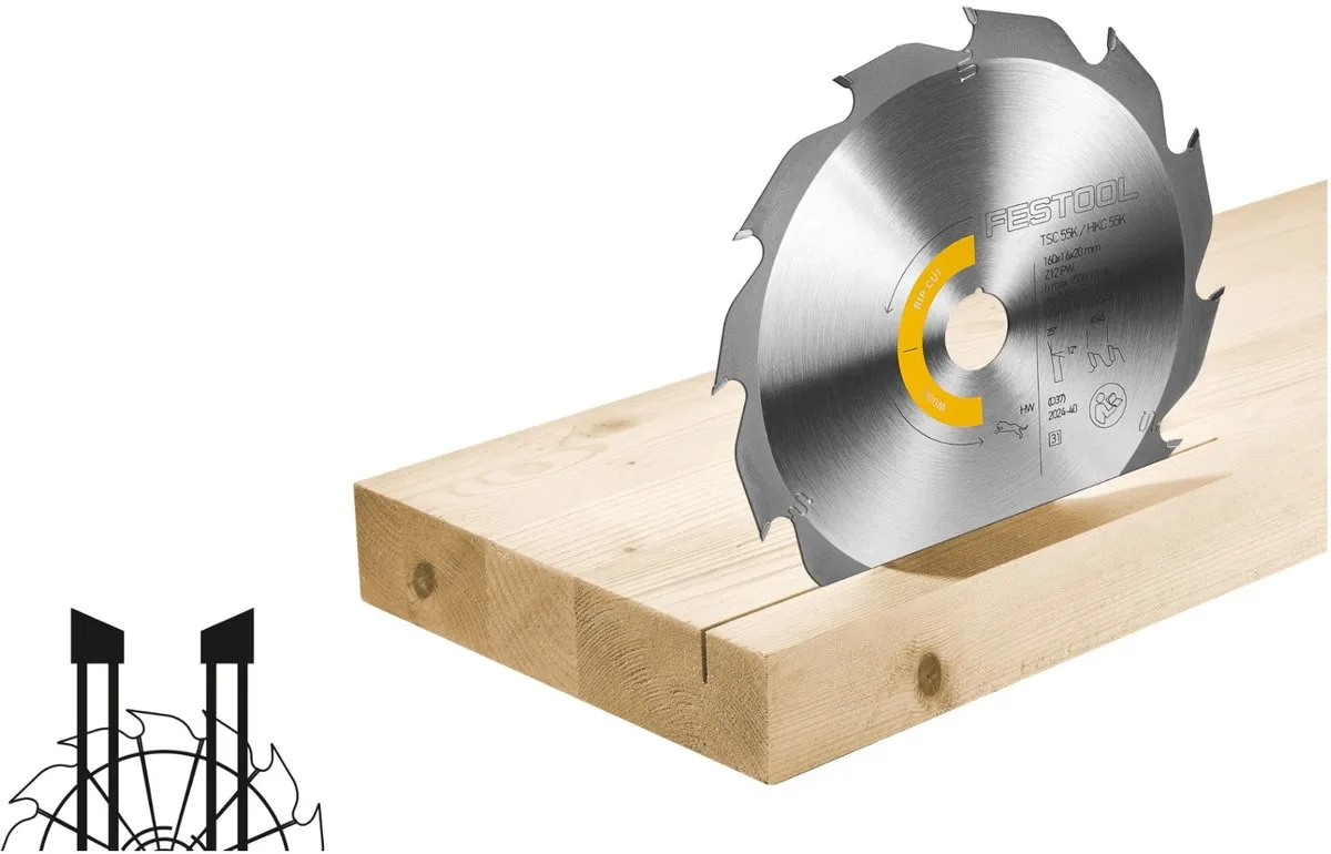 Festool Wood Rip Cut Cirkelzaagblad 160mm 12T - 578580