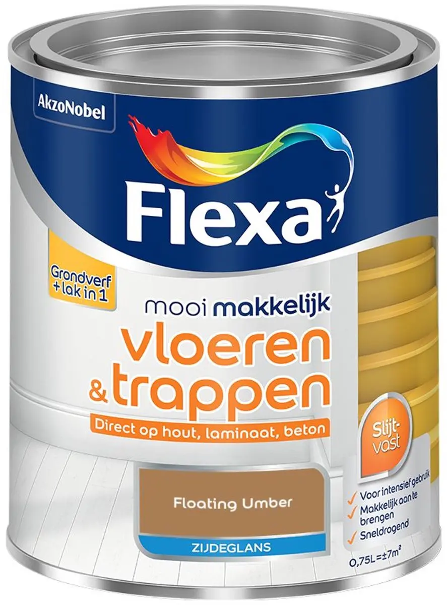 Flexa Mengverf Zijdeglans Floating Umber 750ml
